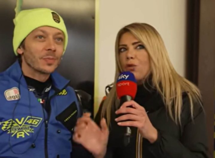 Valentino Rossi intervistato da Sky Sport