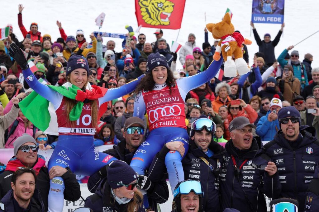 Federica Brignone e Sofia Goggia