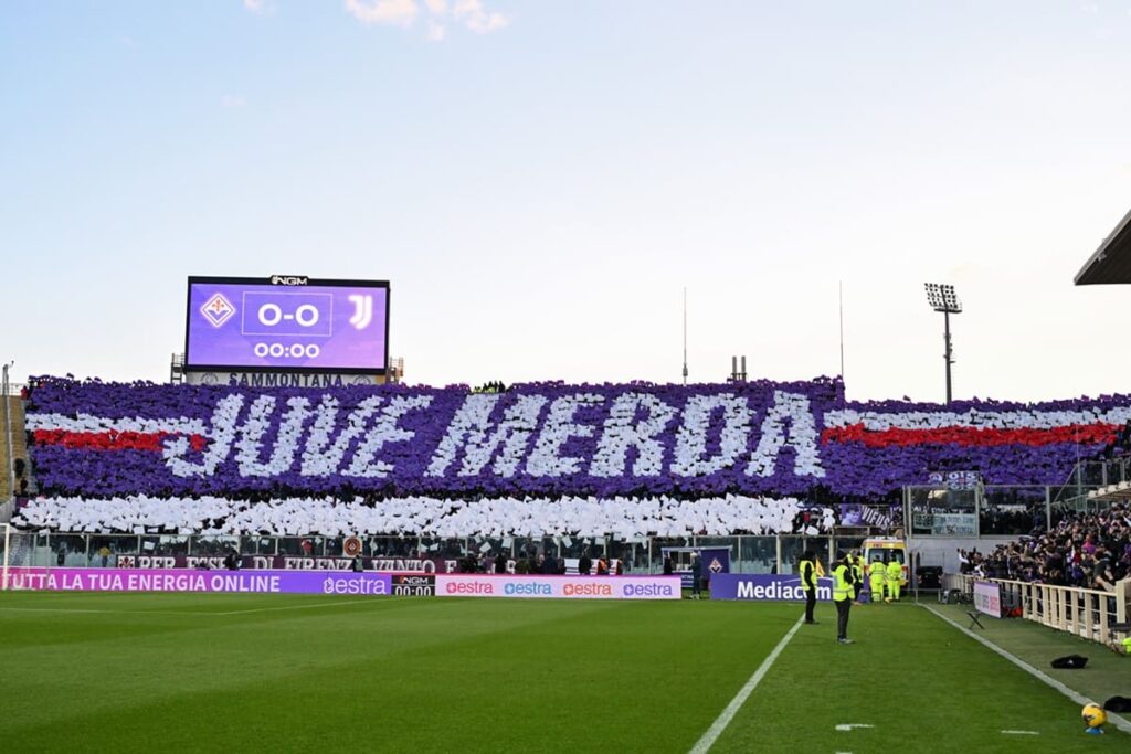 Coreografia Fiorentina-Juventus - Foto Lisa Guglielmi / IPA Sport / IPA