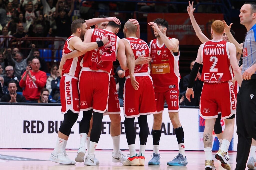 Esultanza Olimpia Milano - Foto Savino Paolella / IPA Sport / IPA