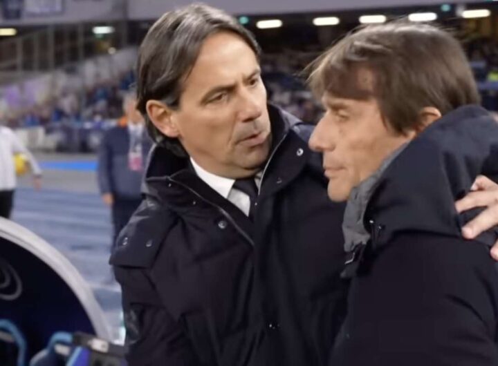 Inzaghi e Conte prima di Napoli-Inter