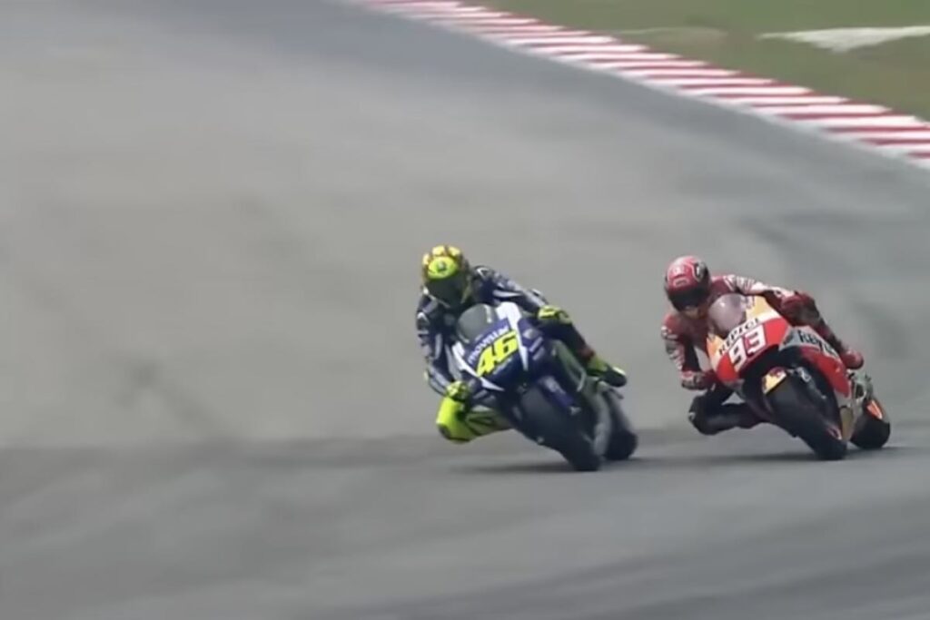 Rossi e Marquez a Sepang 2015