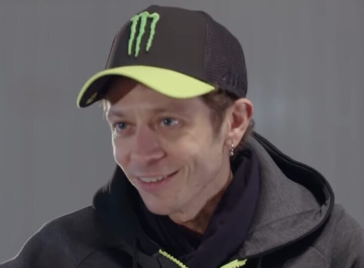 Valentino Rossi intervistato con Lewis Hamilton