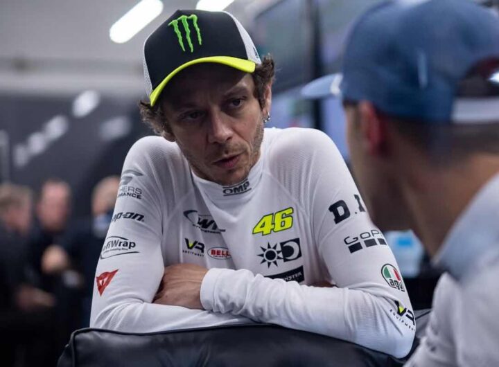 Valentino Rossi nel box WRT