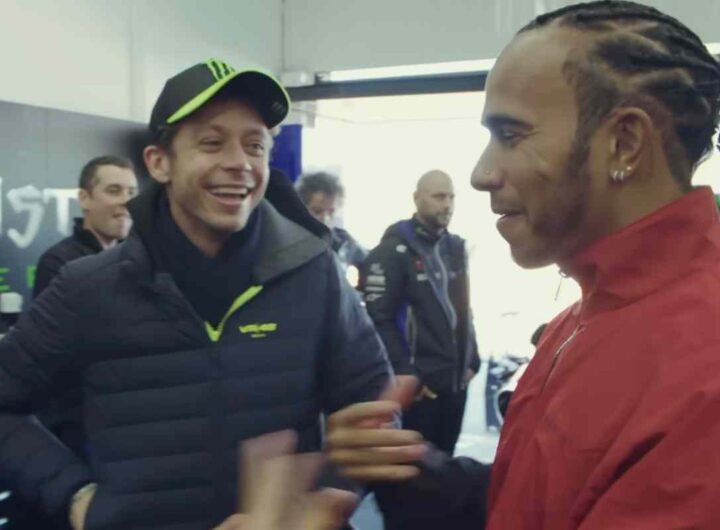 Valentino Rossi e Lewis Hamilton